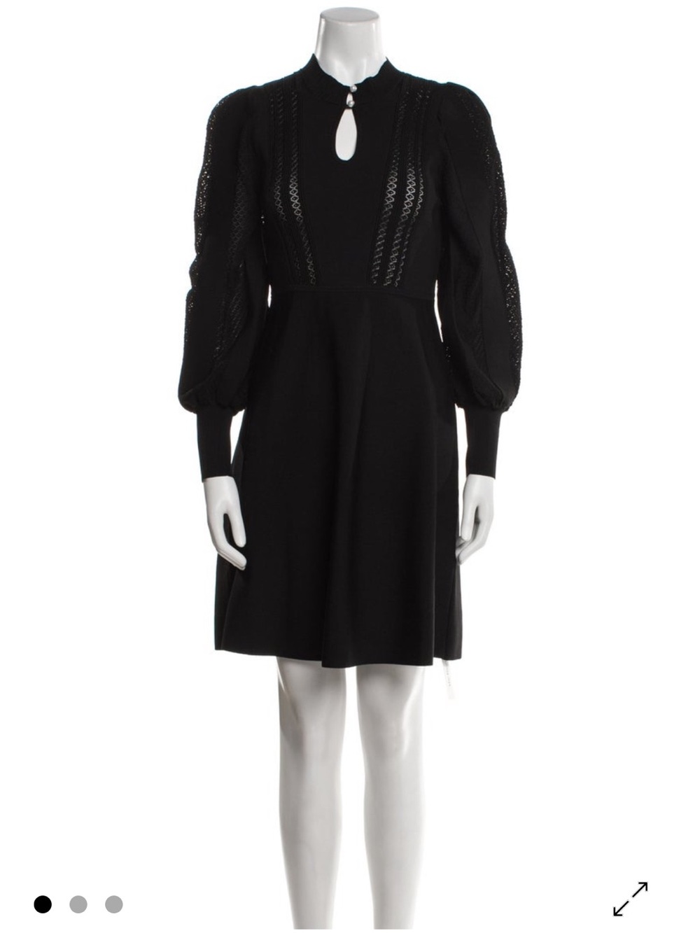 Sandro Louise statement long sleeve dress